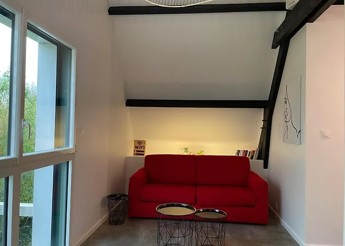 فيلة Loft Dans Chaumiere Pour 6 Personnes A Saintandre